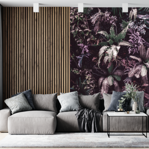 Verticale Tuin Roze Fotobehang Custom Fotowand